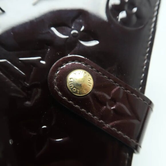 Louis Vuitton Burgundy Monogram Patent Leather Wallet 330-041025 - Picture 6 of 12